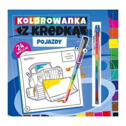 Kolorowanka z kredką Pojazdy