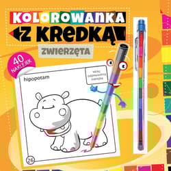 Kolorowanka z kredką Zwierzęta - Marcin Południak