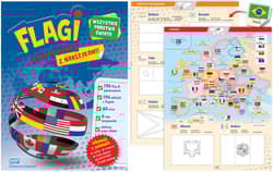 Kolorowanka z naklejkami Flagi - Praca zbiorowa