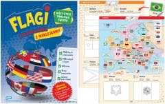 Kolorowanka z naklejkami Flagi - Praca zbiorowa