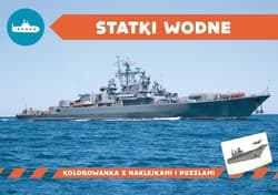 Kolorowanka z naklejkami. Statki wodne - Praca zbiorowa