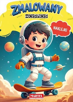 Kolorowanka z naklejkami Zmalowany kosmos - Agata Niemirska