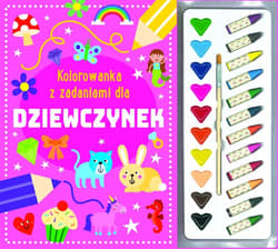 Kolorowanka z zadaniami dla dziewczynek - Praca zbiorowa