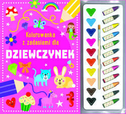 Kolorowanka z zadaniami dla dziewczynek - Praca zbiorowa