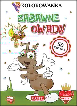 Kolorowanka Zabawne owady z naklejkami - Praca zbiorowa