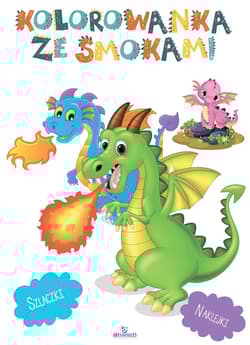 Kolorowanka ze smokami - Opracowanie Zbiorowe