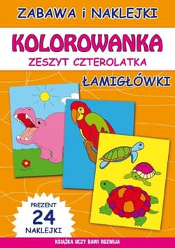 Kolorowanka Zeszyt czterolatka Łamigłówki - Guzowska Beata; Bindek Marta