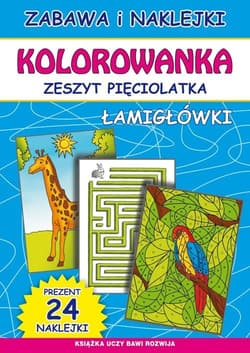 Kolorowanka Zeszyt pięciolatka Łamigłówki - Beata Guzowska, Bindek Marta