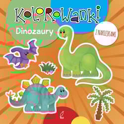 Kolorowanki z naklejkami Dinozaury