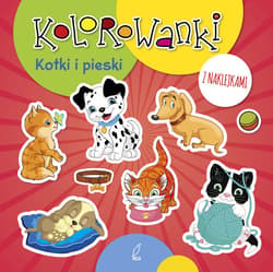 Kolorowanki z naklejkami Kotki i pieski