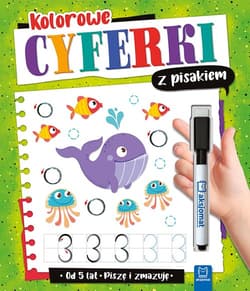 Kolorowe cyferki z pisakiem Piszę i zmazuję od 5 lat