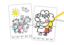 Galeria - zdjęcie nr. 2 - Kolorowe kwiatki. Świnka Peppa. Numerkowe kolorowanki