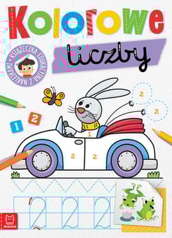 Kolorowe liczby. Edukacyjna książeczka z naklejkami - Agnieszka Bator