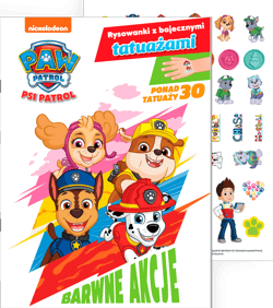 Kolorowe misje. Psi Patrol. Rysowanki z bajecznymi tatuażami - Opracowanie Zbiorowe