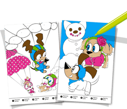 Galeria - zdjęcie nr. 3 - Kolorowe spotkania piesków. Chi Chi love. Numerkowe kolorowanki