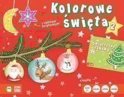 Kolorowe święta 2 z ozdobami świątecznymi