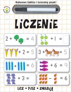 Kolorowe tablice i ścieralny pisak Liczenie