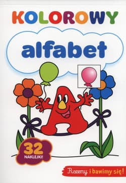 Kolorowy alfabet. 32 naklejki