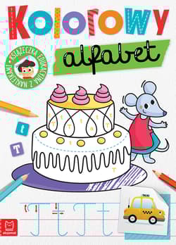 Kolorowy alfabet. Edukacyjna książeczka z naklejkami - Anna Podgórska