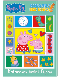 Kolorowy świat Peppy. Koloruj bez końca! Świnka Peppa - Opracowanie Zbiorowe