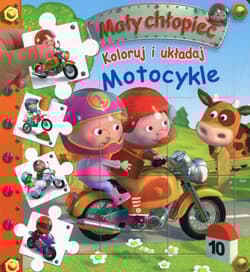 Koloruj i układaj Motocykle Mały chłopiec