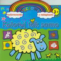 Koloruj tak samo Tęczowe kolorowanki z nalepkami - Anna Wiśniewska