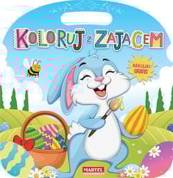 Koloruj z zającem z naklejkami - Katarzyna Ratajszczak