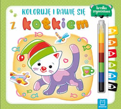 Koloruję i bawię się z kotkiem + kredka segmentowa - Sylwia Kajdana