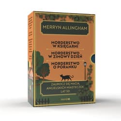 Komplet 3 książek Allingham Merryn Morderstwo w zimowy dzień + Morderstwo w księgarni + Morderstwo o poranku - Merryn Allingham