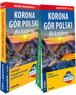 Korona Gór Polski dla każdego zestaw przewodnikowy 3w1 2024 - Birecka Natalia,  Birecki Maciej