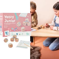 Kości drewniana Yatzy zwierzątka