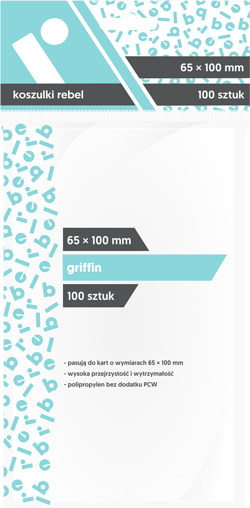 Koszulki Griffin 65x100 (100szt) REBEL
