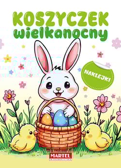 Koszyczek wielkanocny z naklejkami - Natasza Korpik