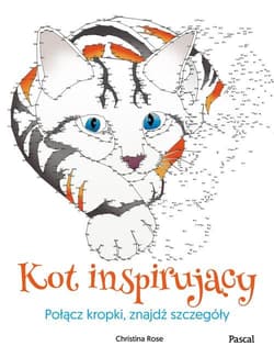 Kot inspirujący Połącz kropki, znajdź szczegóły
