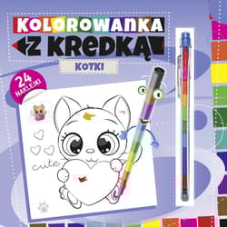 Kotki. Kolorowanka z kredką - Opracowanie Zbiorowe
