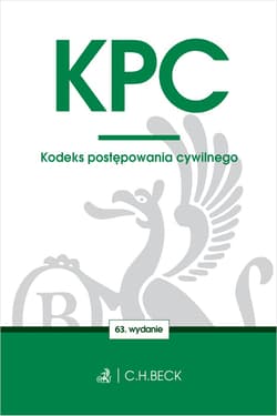 KPC. Kodeks postępowania cywilnego wyd. 63