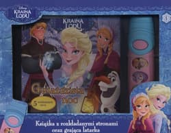 Kraina Lodu Książka z rozkładanymi stronami oraz grająca latarka