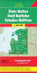 Kraje bałtyckie litwa łotwa estonia mapa 1:400 000 - Opracowanie Zbiorowe