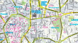 Galeria - zdjęcie nr. 3 - Kraków plan centrum 1:20 000 laminat mini 2023