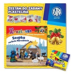 Kreatywne zabawy świąteczne Szopka na Boże Narodzenie Zestaw do zabawy z plasteliną