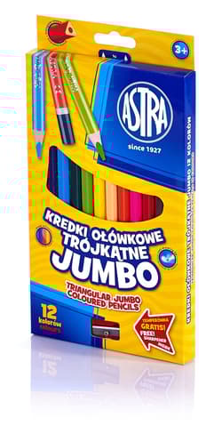 Kredki ołówkowe jumbo trójkątne