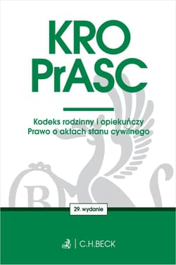KRO. PrASC. Kodeks rodzinny i opiekuńczy. Prawo o aktach stanu cywilnego wyd. 29