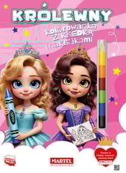Królewny. Kolorowanka z kredką i naklejkami - Katarzyna Salamon