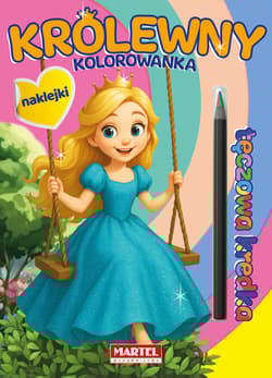 Królewny. Kolorowanka z naklejkami. Tęczowa kredka - Katarzyna Salamon