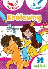Królewny. Naklejam i koloruję - Praca zbiorowa