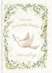 Książeczka A5 Pamiątka Komunijna. Gołąb w oliwkach