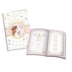 Książeczka A5 Pamiątka Komunijna różowa