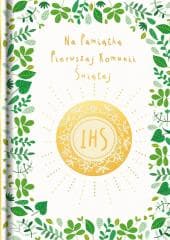 Książeczka A5 Pamiątka Komunijna. Złoty opłatek