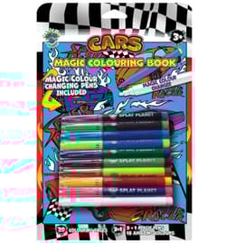 Książeczka do malowania z mazakami zmieniającymi kolor Auta