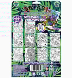 Galeria - zdjęcie nr. 2 - Książeczka do malowania z mazakami zmieniającymi kolor Safari